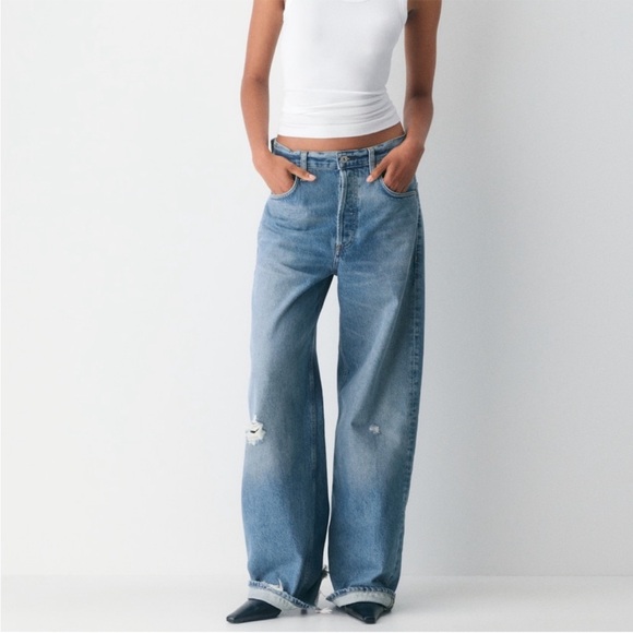 citizens of humanity Denim - COH Ayla Solano wide legged cuffed jeans - new condition size 25